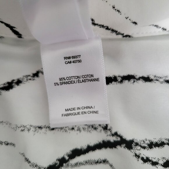 Wynne Layers Button-up White and Black Blouse Size US L - Picture 6 of 7